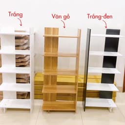 Kệ Gỗ Tiện Dụng 5 Tầng cao 1M2 và Kệ đựng đồ đa Năng 4 Tầng Nhựa ABS Có Bánh Xe 5