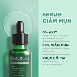 Serum giảm mụn mờ thâm Caryophy Portulaca Ampoule 30ml 3