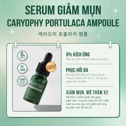 Serum giảm mụn mờ thâm Caryophy Portulaca Ampoule 30ml 9