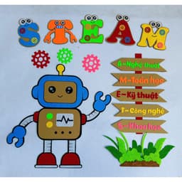 đồ chơi mầm non DIỆN THUÝ sp rôbot steam 2025 3