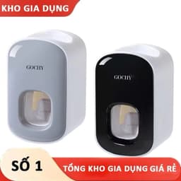 Bộ Nhả Kem Đáng Răng Tự Động Kèm Khay Để Bàn Chải Siêu Tiện Dụng Lắp Đặt Dán Tường 3
