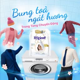Nước Xả Vải Đậm Đặc Hygiene 3L Thơm Lâu, Tiết Kiệm, Dịu Nhẹ Cho Toàn Gia Đình 7