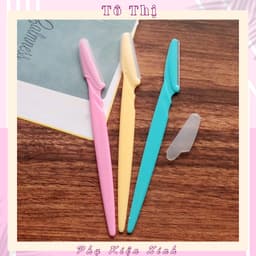 Combo 2 Dao cạo lông mày, lông tay thép không rỉ tiện lợi 1