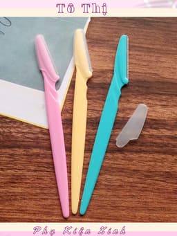 Combo 2 Dao cạo lông mày, lông tay thép không rỉ tiện lợi 2
