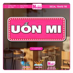 Decal Dán Trang Trí Tiệm Tóc, Barber, Nail, Mi Chống Nước, Decal Tranh Dán Menu Hair Salon, BarberShop. 3
