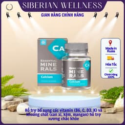 Canxi Siberian Wellness Minerals Calcium, hỗ trợ tăng cường sức khỏe, phát triển của xương và răng 1
