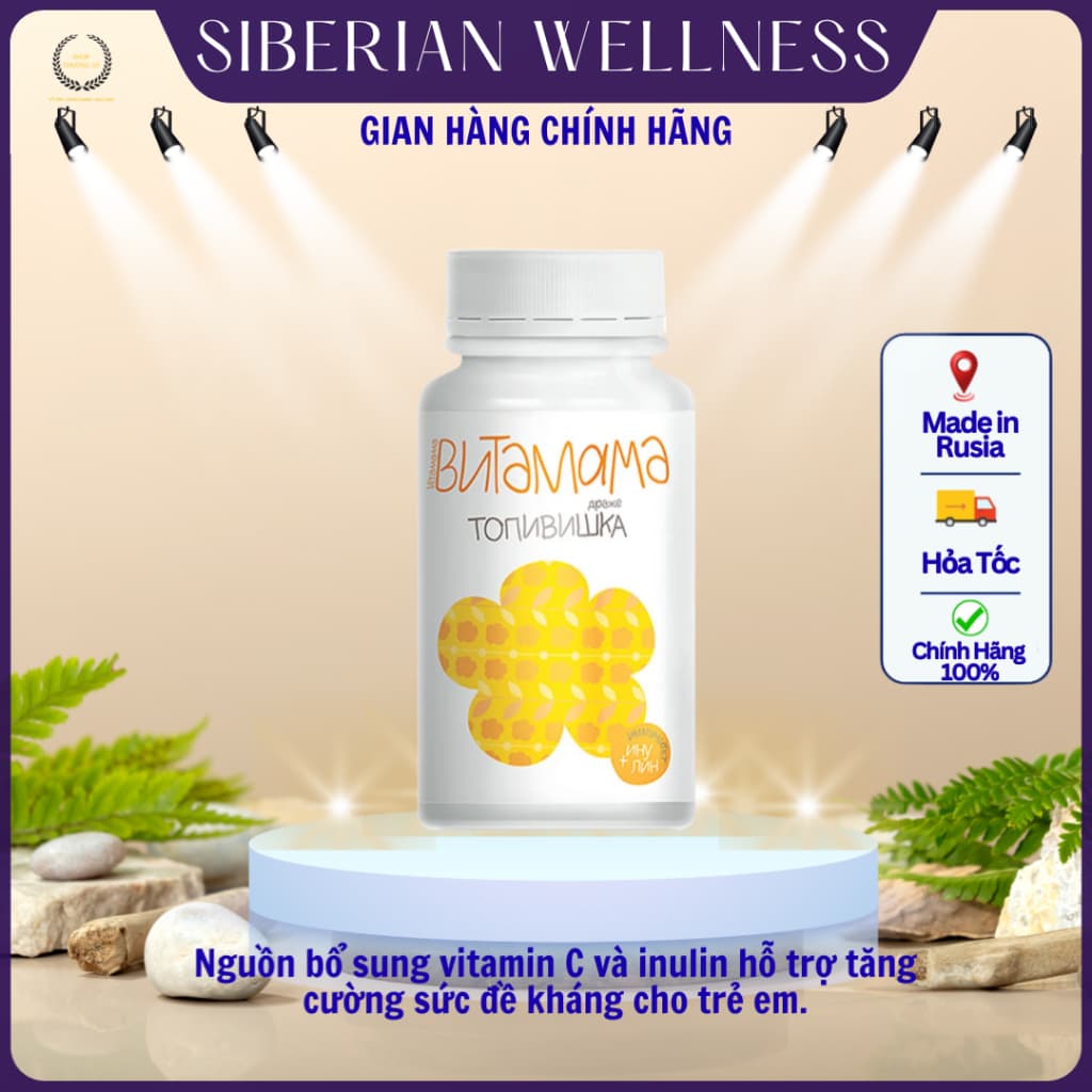 VitaMama SIBERIAN immunity sweets, Tăng sức đề kháng, cải thiện hệ tiêu hóa cho trẻ, Hộp 400v