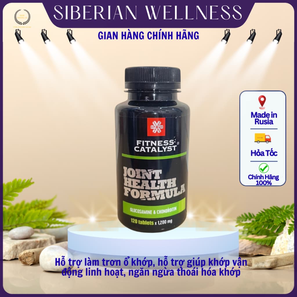[ GIÁ SỈ ] - Thực phẩm Siberian Glucosamine and Chondroitin, hỗ trợ tăng cường khả năng vận động của khớp - chai 120v