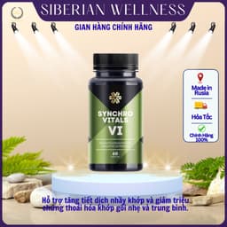 Thực phẩm Siberian Wellness Synchrovitals VI, hỗ trợ tăng tiết dịch nhầy khớp, tốt cho khớp 1