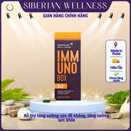 Thực phẩm Immuno Box Siberian, Hỗ trợ tăng cường sức đề kháng cho cơ thể khỏe mạnh - Hộp 30 túi 1