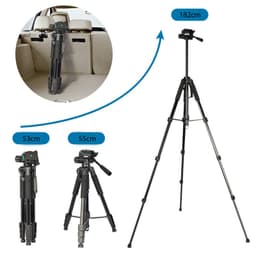 Tripod Điện Thoại Kiêm Chân Máy Ảnh F-180ST - Quay 360 Độ Chắc Chắn, Dùng Để Quay Phim Chụp Ảnh - Chiều Cao 55-180cm 5