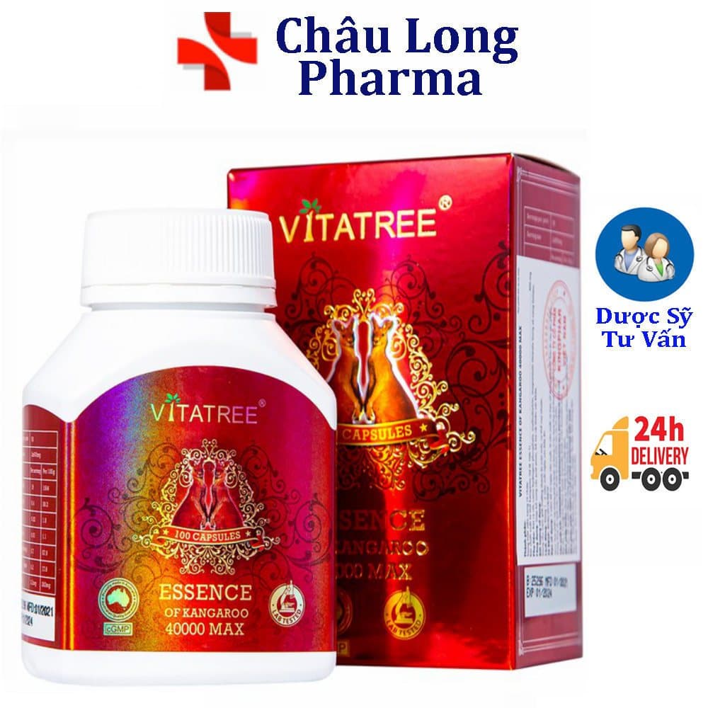 Essence Of Kangaroo 40000 Max Vitatree Tráng Dương tăng cường sinh lý nam giới 100 viên - Úc