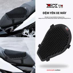 ( Chính hãng ZDK) Đệm lót yên xe máy ZDK Y1 Y2 cao cấp chính hãng êm ái chống ê mông đi thường xuyên, đường xa, phượt 2