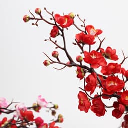 Cành đào cổ - trang trí oản, giỏ quà Tết, tháp nước, tháp tài lộc, phụ kiện chụp ảnh, decor Tết độc đáo 2