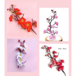 Cành đào cổ - trang trí oản, giỏ quà Tết, tháp nước, tháp tài lộc, phụ kiện chụp ảnh, decor Tết độc đáo 7