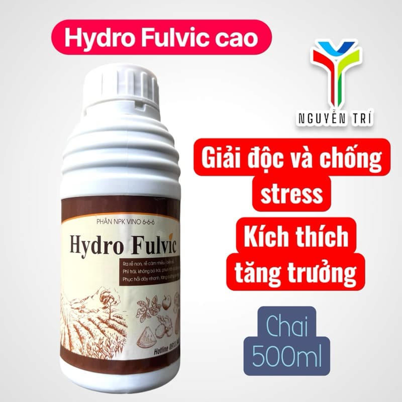 Hydro Fulvic 6-6-6: Giải Pháp Vàng Giải Độc Phèn, Phục Hồi Cây Suy Yếu, Lớn Trái Cực Nhanh.
