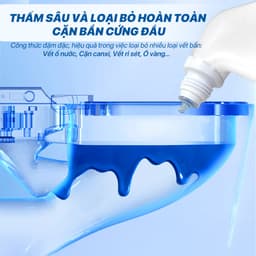 Combo 4 chai tẩy rửa bồn cầu TopGia 500ml, diệt khuẩn, khử mùi, sạch bóng vết bẩn dễ dàng 8