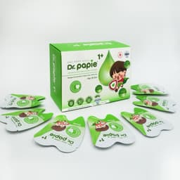 Gạc răng miệng Dr.papie cho bé Từ 1 tuổi ngăn ngừa sâu ,sún răng Hộp 30 gói 5