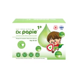Gạc răng miệng Dr.papie cho bé Từ 1 tuổi ngăn ngừa sâu ,sún răng Hộp 30 gói 9