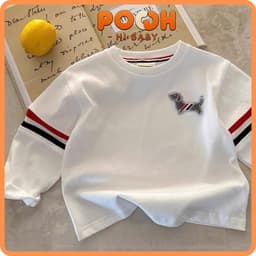 (8–30kg) ÁO  ZIP DÀI TAY Thêu Hình Cún – 100% Cotton Mềm Mịn | Thoải Mái Vận Động, Ấm Áp Đầu Đông Cho Bé 1