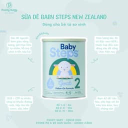 [Date 2028] Sữa Dê Baby Steps Goat New Zealand Cho Bé Từ Sơ Sinh (Lon 900g) 2