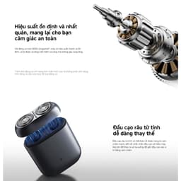 Máy Cạo Râu Điện Xiaomi Electric Shaver S200 Chính Hãng BH 12 Tháng 8