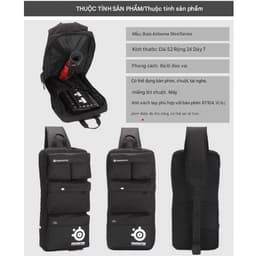 Balo Steelseries Túi đeo chéo đựng Gaming Gear Phím + Chuột + lót chuột + tai nghe cho Gaming Thủ chuyên nghiệp 3