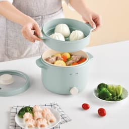 Nồi Lẩu Hấp Điện Đa Năng LocknLock Electric Multi Pot 2L EJP156MIT 600W, Hàng Chính Hãng - JoyMall 4