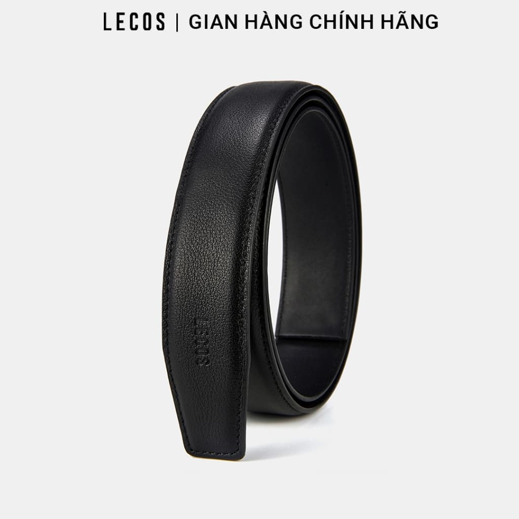 Thắt Lưng Nam LECOS LDB26 Da Bò Nguyên Tấm Da Mềm Mịn Không Gãy Nếp Bản 3.5cm