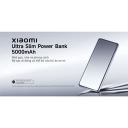 Sạc Dự Phòng Xiaomi Ultra Slim Power Bank 5000mAh Chính Hãng BH 12 Tháng 2