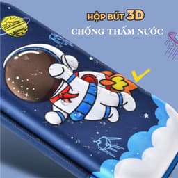 Hộp bút in nổi 3D hình siêu nhân, hộp đựng bút cho bé trai cỡ lớn in nổi cao cấp 4