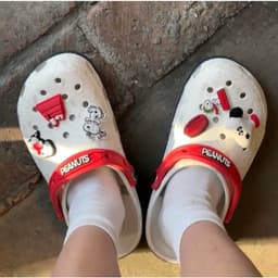 |PPSNK3 | Dép Cá Sấu Người Lớn Unisex Hoạt Hình Snoo.py Pea.nuts Kèm Sẵn Hình Gắn Như Ảnh 5