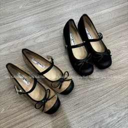 Giày bệt búp bê phối nơ khoá khuy xinh tiểu thư, chuẩn size (Bb77) 6