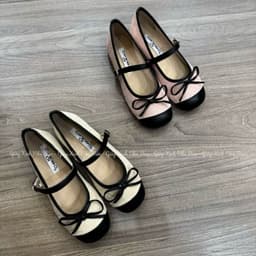 Giày bệt búp bê phối nơ khoá khuy xinh tiểu thư, chuẩn size (Bb77) 5