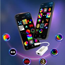 SP802E BỘ ĐIỀU KHIỂN MA TRẬN LED FULL MÀU ARGB NEOPIXEL WS2812B WS2815 NHÁY THEO NHẠC APP WIFI 4