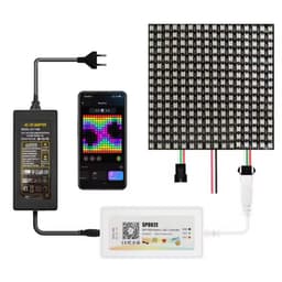 SP802E BỘ ĐIỀU KHIỂN MA TRẬN LED FULL MÀU ARGB NEOPIXEL WS2812B WS2815 NHÁY THEO NHẠC APP WIFI 8