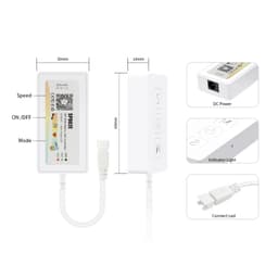 SP802E BỘ ĐIỀU KHIỂN MA TRẬN LED FULL MÀU ARGB NEOPIXEL WS2812B WS2815 NHÁY THEO NHẠC APP WIFI 2