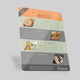 In Menu Nhựa PVC Dẻo – Bền Đẹp, Chống Nước, Không Phai Màu, có bảo hành 9