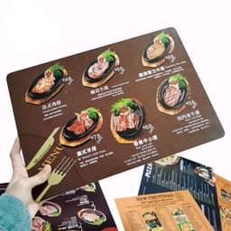 In Menu Nhựa PVC Dẻo – Bền Đẹp, Chống Nước, Không Phai Màu, có bảo hành 3