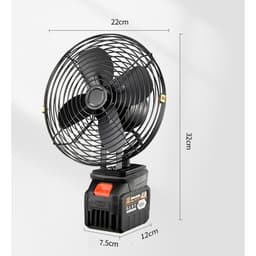 [VỪA MỞ BÁN] Quạt Tích Điện Để Bàn Pin 10 Cell - Lồng Sắt, 2 Tốc Độ, Bảo Hành 1 năm 5
