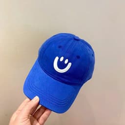 Mũ lưỡi trai chống nắng trẻ em Nón hoạ tiết mặt cười dễ thương Vải cao cấp Size mũ linh hoạt 7