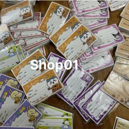 Nhãn vở decal có dính sẵn: pochacco, capybara, chiikawa, kuromi, .... 1