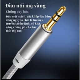 Dây 𝗔𝘂𝗱𝗶𝗼 𝗔𝘂𝘅 2 Đầu 𝟯.𝟱𝗺𝗺 Jack Âm Thanh Bọc Dù Cao Cấp Diy - 2