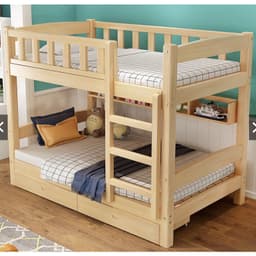 Giường tầng, giường gỗ thông nhập khẩu_Wood shop 4