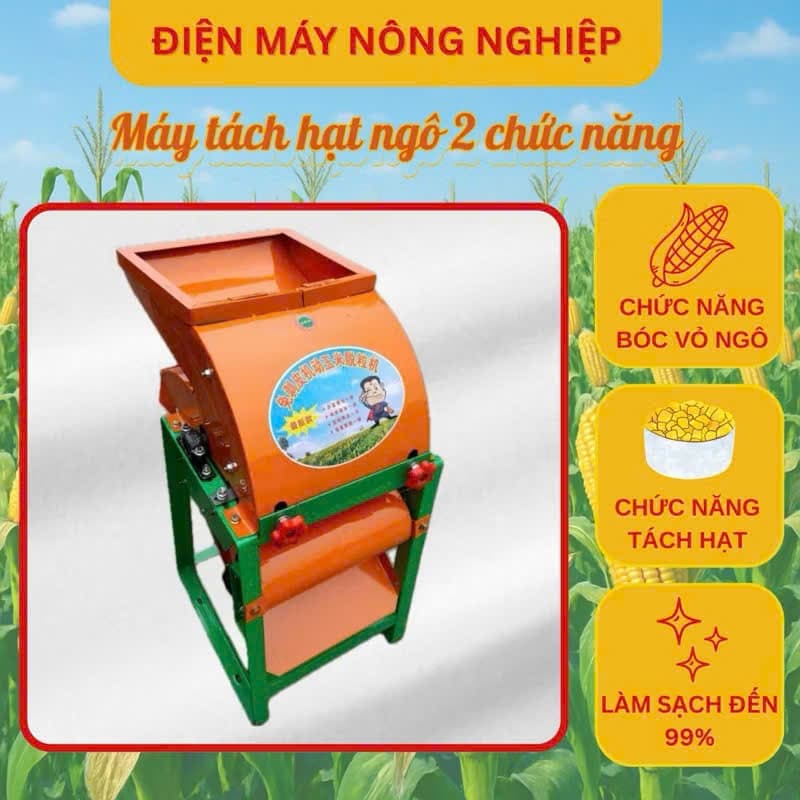 Máy tách hạt ngô - Máy tẽ ngô 950w công dụng bóc vỏ tẽ hạt nâng cao năng suất thu hoạch