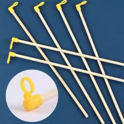 Lẻ 5 CÁN GỖ đèn lồng bằng tre có móc nhựa trang trí trung thu.... .. 3