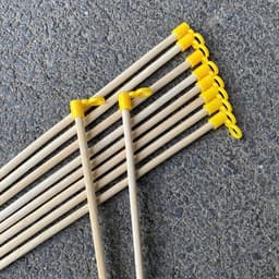 Lẻ 5 CÁN GỖ đèn lồng bằng tre có móc nhựa trang trí trung thu.... .. 1