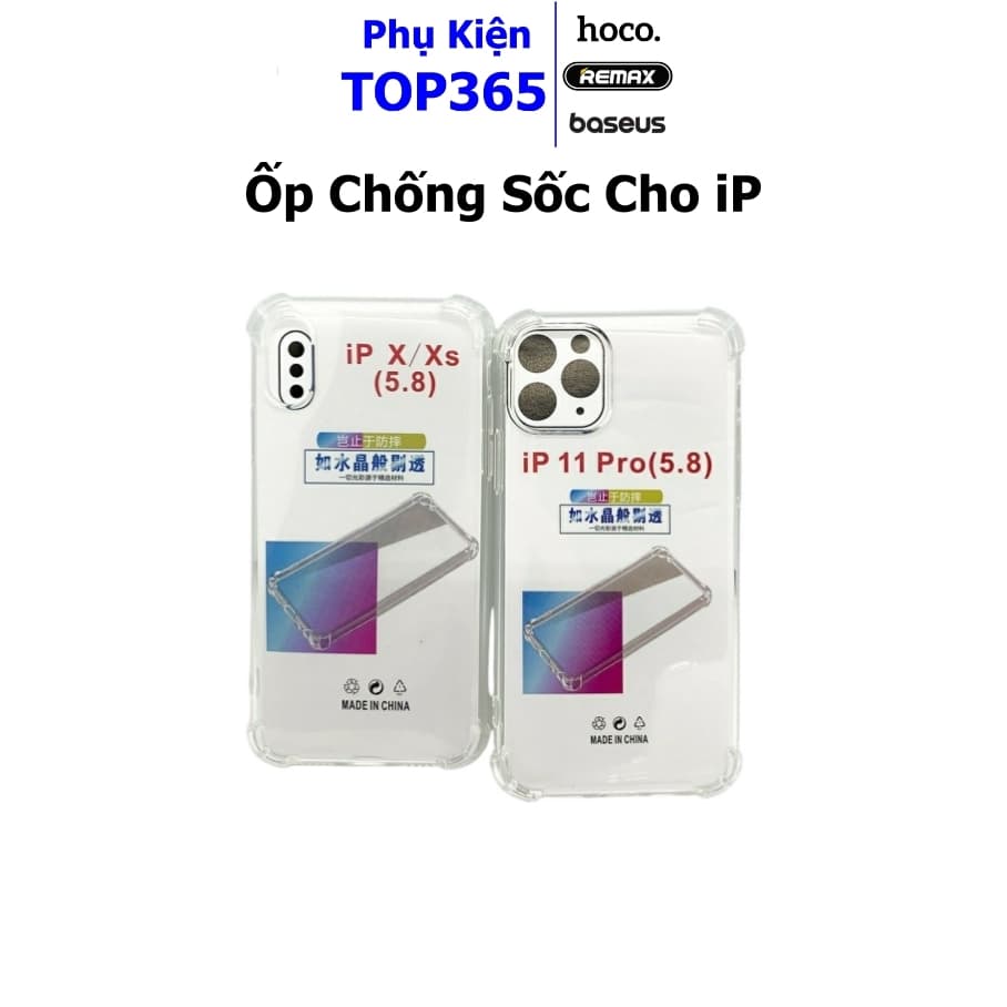 Ốp lưng Chống Sốc Trong Suốt cho iphone 6 6s 7 8 plus x xr xs max 11 12 13 14 15 bảo vệ cam - PKTOP