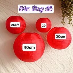 Đèn lồng Hoa Đào trang trí Trung thu, Tết đèn hoa mai chống nước hình trụ bầu dục 7