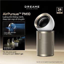 Dreame PM10 Máy lọc không khí & formaldehyde | AI nhận diện chuyển động | Bánh xe ẩn, di chuyển linh hoạt | BH 24 tháng 1